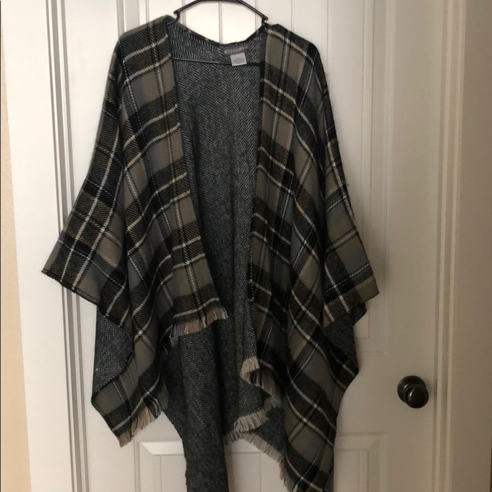 Plaid Blanket Scarf/Shawl